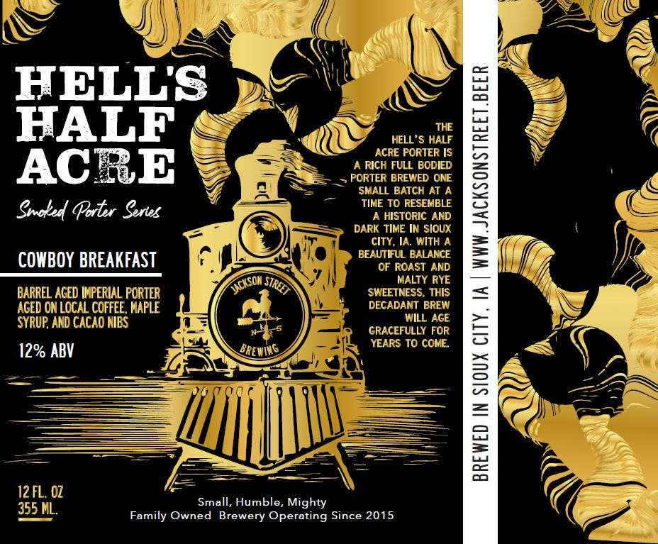 New To Go: 
We are releasing Hell's Half Acre Smoked Porter: Cowboy Breakfast in 12 ounce single cans at 11AM. Cowboy Breakfast is a Barrel Aged Imperial Porter aged on local Coffee, Maple Syrup, &amp; Cacao Nibs - 12% ABV. 
Order Cowboy Breakfast online here: clover.com/online-orderin…