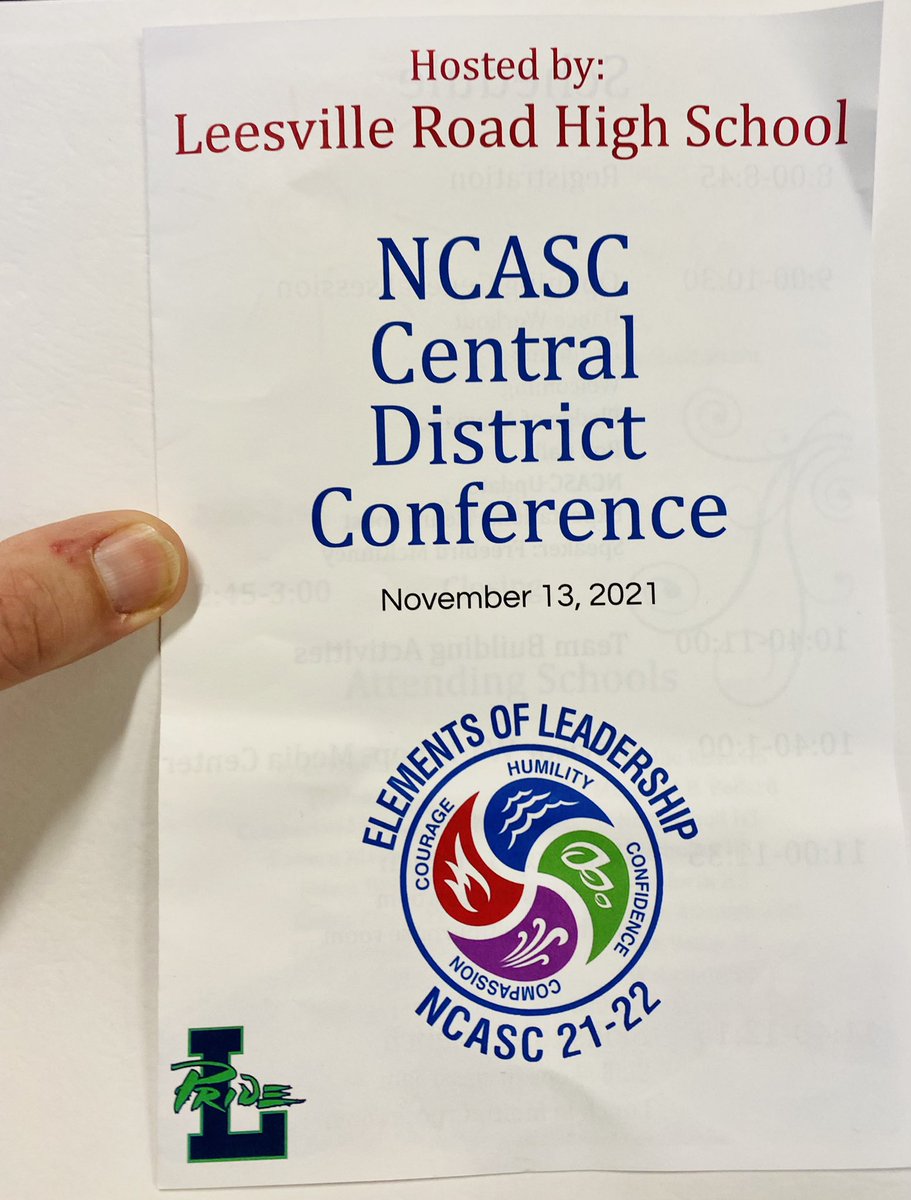 Super stoked to be <a href="/leesvilleroadhs/">Leesville Road High</a> for the NCASC District Conference! I ❤️ working with HS Student Leaders and their advisors. Thank you Henry Foust and Kesha Mayfield for this incredible opportunity to lift up our Student Council leaders. #EducatorDiplomats #NCBetheChange