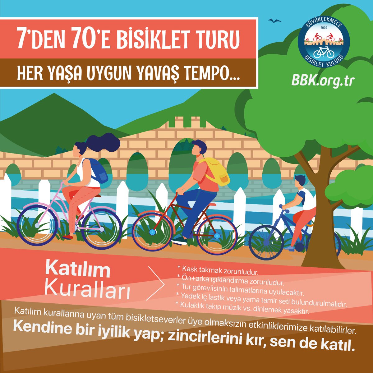 bbisiklet's tweet photo. Merhaba Bisikletseverler.
Her yaşa uygun ,yavaş tempolu gündüz turlarımıza başladık.🤩

Tarih: 14.11.2021 pazar
Saat: 15. 00
Etkinlik buluşma noktası: Mimaroba Atatürk Parkı, Türkan Saylan Spor Merkezi önü. 
Tur rotamız: Mimaroba Parkı - Sinanoba Sahili. (Ortalama15 km.) https://t.co/8VEdH9ZEBy