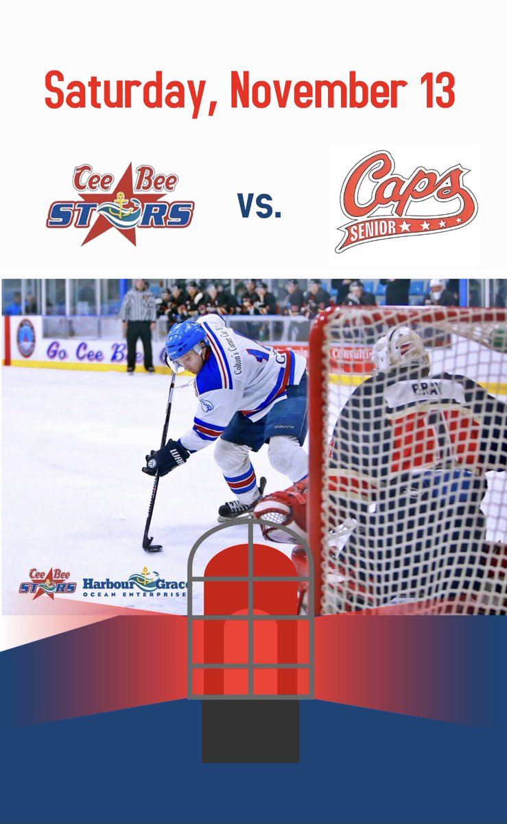 CeebeeStars's tweet photo. It’s Game Day! Tonight at the #DannyClearyHGCC your #HGOECeeBeeStars host the @SJSeniorCaps 7:30 pm. Tickets on sale Noon to game time. #GoCeeBeesGo ❤️💙 https://t.co/m7wPPol5ni