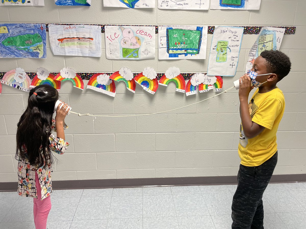 4th graders constructed physical devices to feel the vibrations that allow us to communicate across distances and investigated the science of sound.