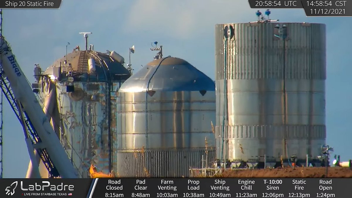 CowboyDanPaasch's tweet photo. Random #Labcam24/7 screencap from yesterday's activities. Semi-recent, Draft PEA proposing a flurry of tank testing ops in the near future. #TankX #ElValle #SpaceX https://t.co/R1TRcVUWkt