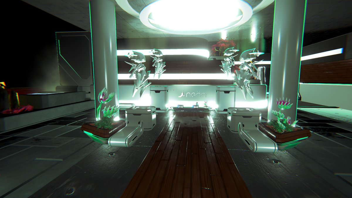 raptusgames's tweet photo. Neon research institute. 
What are they hiding there👀?
#NBBArena
#screenshotsaturday 
#madewithunity https://t.co/OZKeb26RED