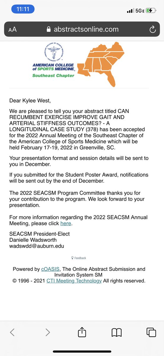 nsiekirk's tweet photo. Congratulations to my students and collaborators! Two abstracts and a symposium accepted @seacsm @seacsmbig https://t.co/PqirFxqWuz