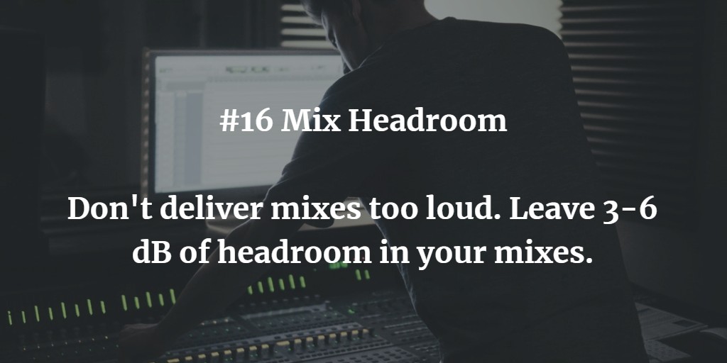 Mixing Tip of the Day #mixingtips brought you by plugindeals.org 11:21