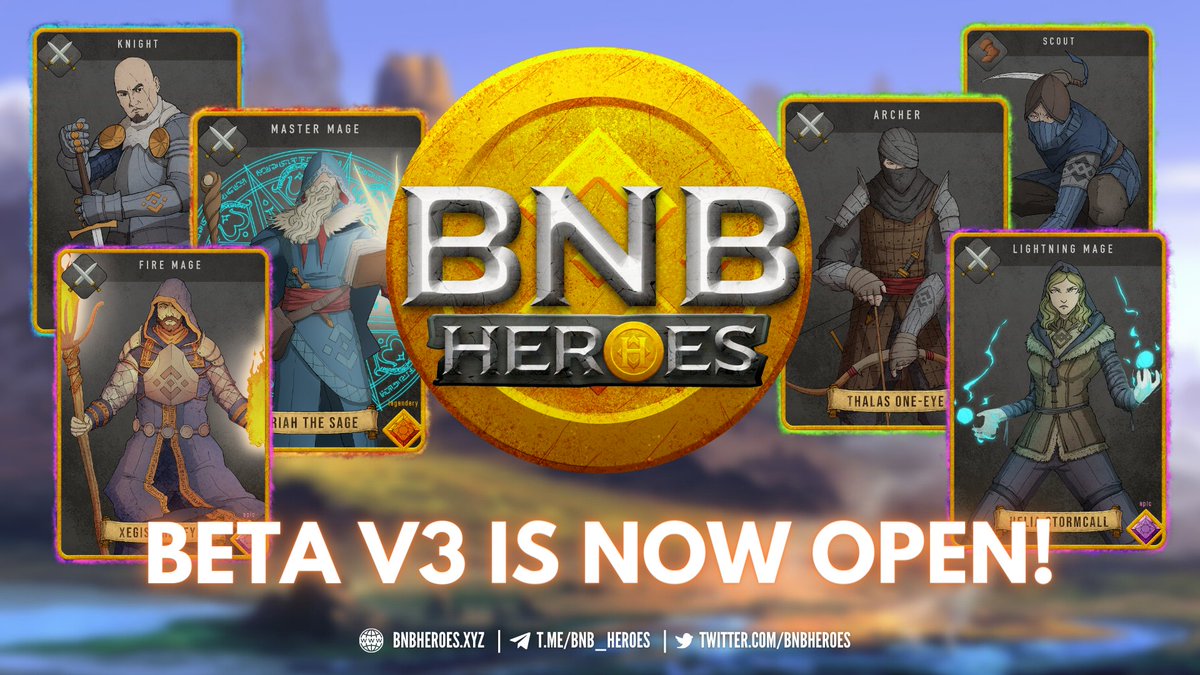 OPEN BETA V3 is now LIVE!

#P2E #PlaytoEarn #NFTs #NFTGaming #Play2Earn #GameFi #BNB