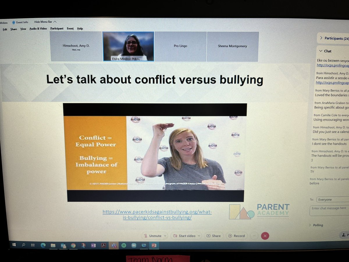 AmyH_OCPS's tweet photo. The Strategies for Fostering Healthy Relationships at Home and School range from managing emotions, how to build positive relationships with your student, and the differences between bullying and conflict - great info for parents! @ocpsPL @OCPS_PFE #ocpsPFE #ocpsSELL #ocpsCAO https://t.co/XRrpPjEHdW