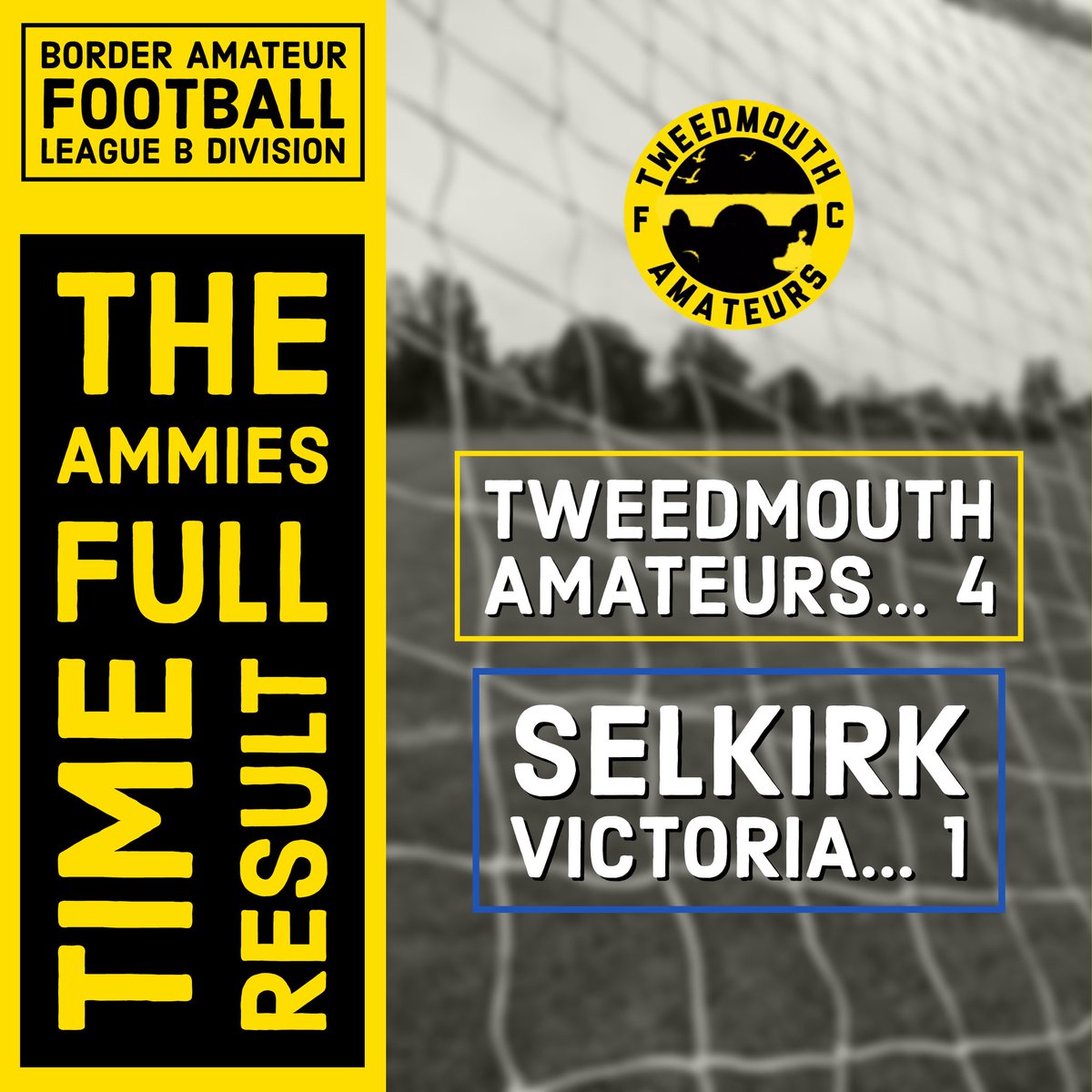 Tweedmouth Amateurs FC tweet media