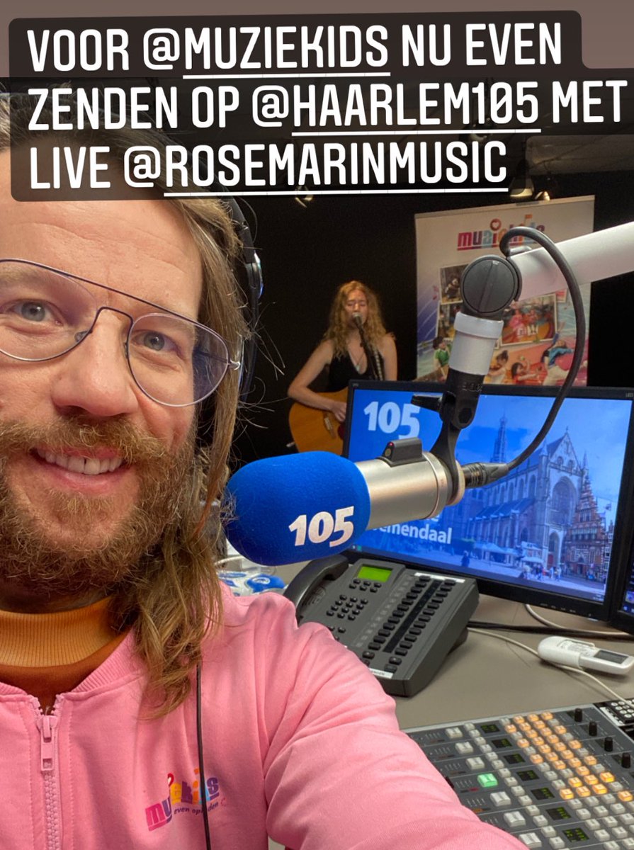 Steun <a href="/Muziekids/">Stichting Muziekids</a> met een studio in <a href="/spaarnegasthuis/">Spaarne Gasthuis</a> actie dag vandaag met mijn good old <a href="/Haarlem105/">Haarlem105</a>