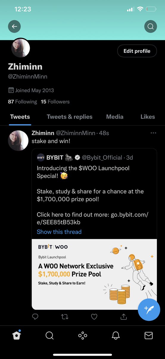 ZhiminnMinn's tweet photo. @Bybit_Official https://t.co/W6P4x92Lw3