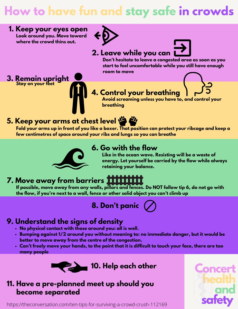 8. How to have fun and stay safe in crowds @BTS_twt and ARMY know how to  have a good time. Let us review what we have always done when going to  concerts.