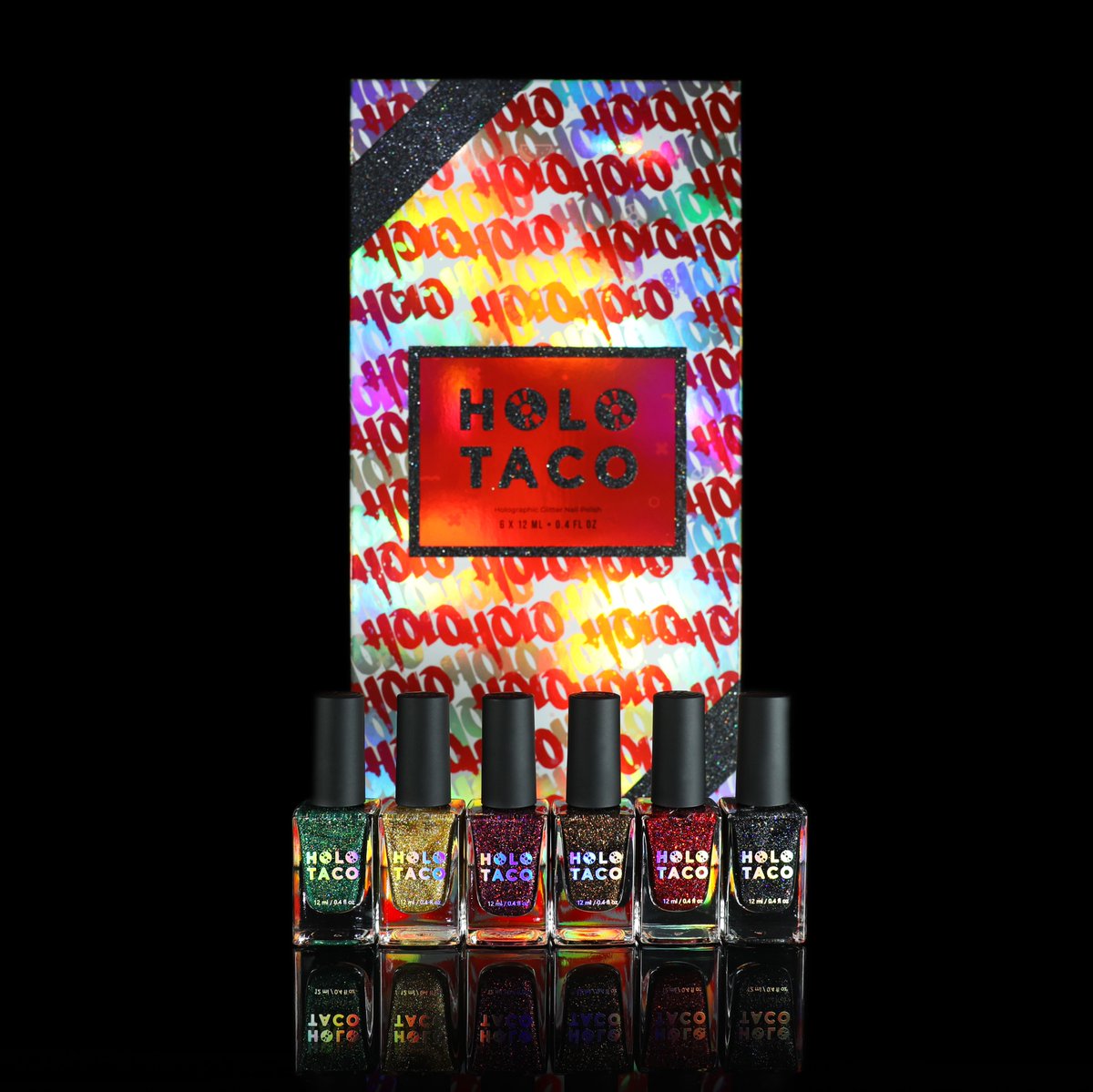 holotaco's tweet photo. THE HOLODAYS ARE HEREโจ๐ฟ The Holo Taco Cristmas Collection! ๐ 6 seasonal holo glitter polishes โจ in a limited edition gift-wrap style collectorโs box ๐ perfect for gifting (even to yourself ๐)
Shop! ๐
https://t.co/Zebd7SO0FO
#holotacocristmas #holotaco ๐ฟ๐ฎ https://t.co/worLjyY7xp