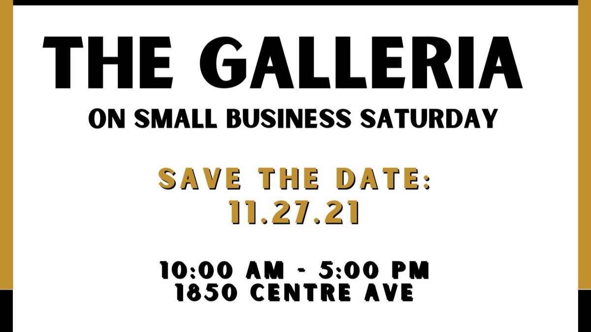 RubyQueensShow's tweet photo. We support small businesses around here! Check out the link for details. Deadline to join is November 21, 2021.
 #SupportBlackBusiness #supportsmallbusiness #SmallBusinessSaturday 

"The Galleria" on Small Business Saturday https://t.co/34j9pqOiFj https://t.co/HoKR90TNpI
