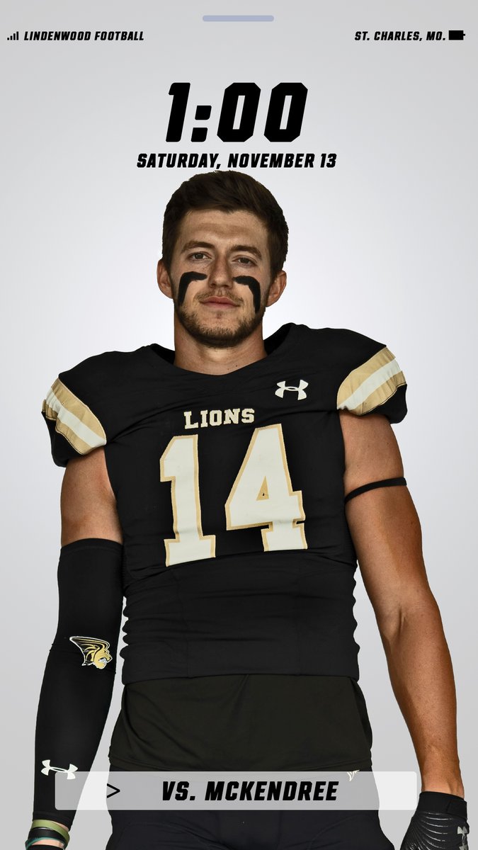 LU_Lions's tweet photo. GAMEDAY | The @LindenwoodFB team 🦁🏈 hosts McKendree at 1⃣:0⃣0⃣ p.m. in Hunter for senior day and to honor Hometown Heroes

📺 | https://t.co/RKH44jZlV7
📊 | https://t.co/wL8RsyxMNW
📡 | https://t.co/813CJ1KETM
📒 | https://t.co/V7Wz5sLd39
🎟️ | https://t.co/6OfTrpwjg2

#OneRoar https://t.co/GzqLTf9yIB