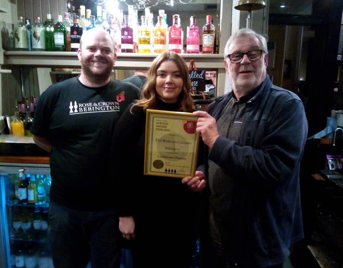 Wirral CAMRA (@wirralcamra) on Twitter photo James and Isla from the <a href="/RoseAndCrownBeb/">The Rose and Crown</a> recieving their Lockdown Heroes award for the delivery service they operated during the lockdowns continueing to serve customers and help local breweries to survive. Read more about our Lockdown Heroes awards here wirrale.camra.org.uk/download/ James and Isla from the <a href="/RoseAndCrownBeb/">The Rose and Crown</a> recieving their Lockdown Heroes award for the delivery service they operated during the lockdowns continueing to serve customers and help local breweries to survive. Read more about our Lockdown Heroes awards here wirrale.camra.org.uk/download/