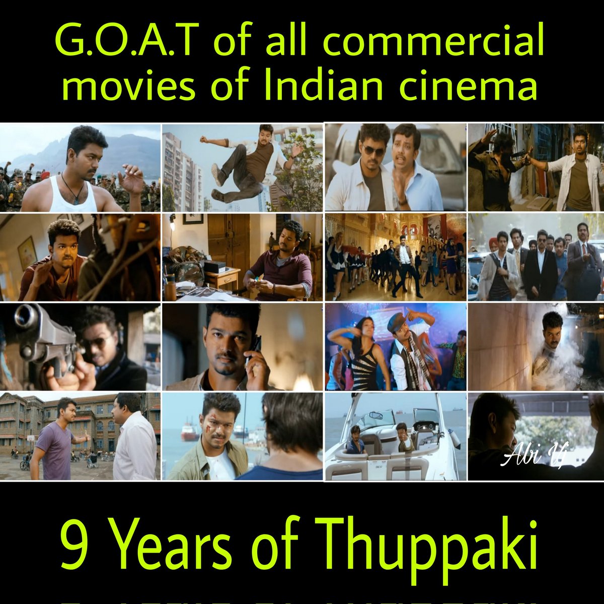 SelvarajAbiram1's tweet photo. 9 Years of G.O.A.T Thuppaki ๐๐คฉ๐ฏ๐ฅ๐ฅ๐ A Masterpiece from ARM and Thalapathy ๐คindha maadhiri oru sambavam ini amaiyumaa nu theriyalla. Indha maadhiri oru padam marupadiyum pannanum ๐ @actorvijay @ARMurugadoss #9yearsofThuppakki #9YearsOfBlockbusterThuppakki #Master #Beast https://t.co/shYizMd84s