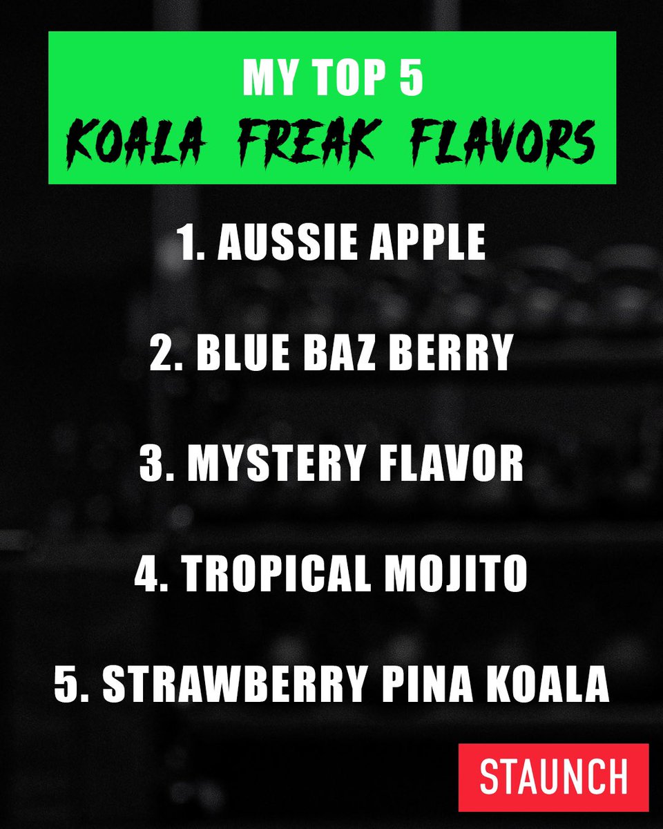 My StaunchNation.com team had me taste-test the goods again 👅🐨 Dont know, I go back and forth between a few of my #1s and #2s but here’s the most recent and most accurate for me. Right now at least 🤪
