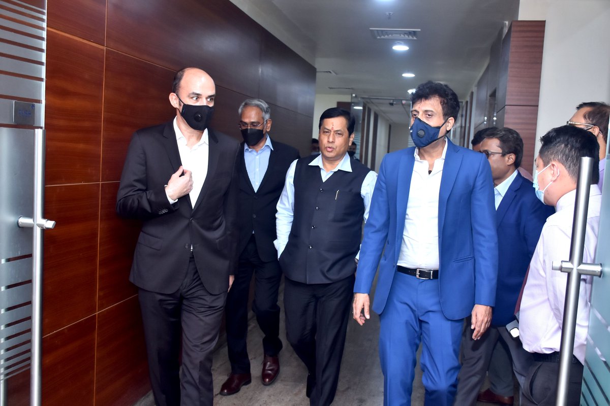 PSAIndia1's tweet photo. Honoured to host Shri @sarbanandsonwal, Union Minister of @shipmin_india at  @PSAMumbai https://t.co/eTkMkYQeoz