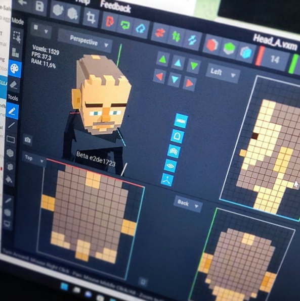 sand_vox's tweet photo. Before meeting the needs of the audience, we got to work on our personal avatars. Thanks @TheSandboxGame 
#thesandbox #thesandboxgame #thesandboxevolution #voxedit #voxelart #nft #nftart #pixelart #pixelartist #Avatar https://t.co/WLbLOEBMdK