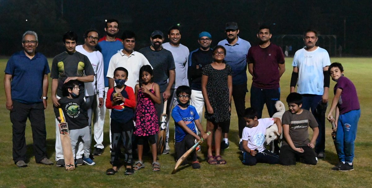 Faculty XI @IISERPune played our first match this season and that too under lights! Was a fun outing...