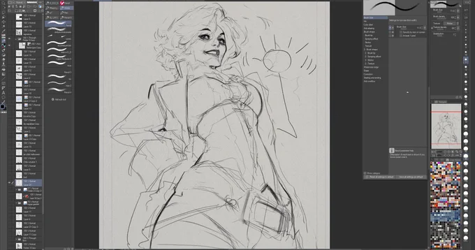 Warm-up Sketch before work. hope you all have a wonderfull day. 