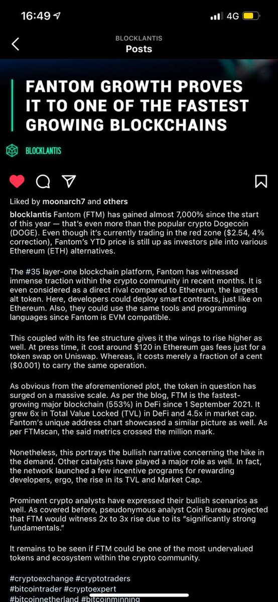 CryptoJotaXV's tweet photo. Interesting reading. $FTM still undervalued... Prepare for what's coming! https://t.co/CCz2pwidAK