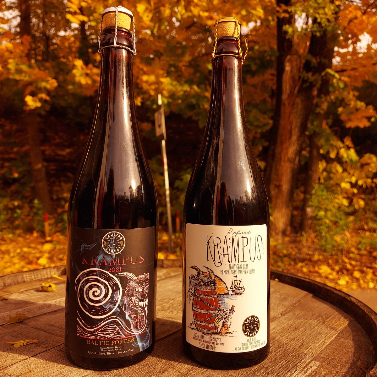 Double Krampus Release!
2021 Baltic Porter (mulled wine spice)
Jamaican Rum Barrel Aged (2020 Belgian Quad)  Available now 🍻