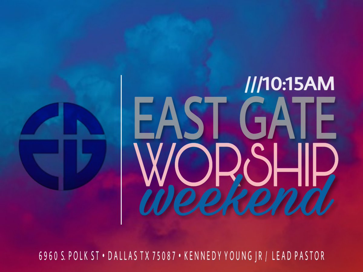 EGateDallas's tweet photo. It'll be a great day to be at The Gate tomorrow! Check out the worship &amp; word from Pastor Young, about our Kingdom Culture.

What's it look like for you to have characteristics of "Kingdom Culture"?

If you're out of town,  find us on r YouTube channel or website. #weAREeg https://t.co/7f3oDxUh9H
