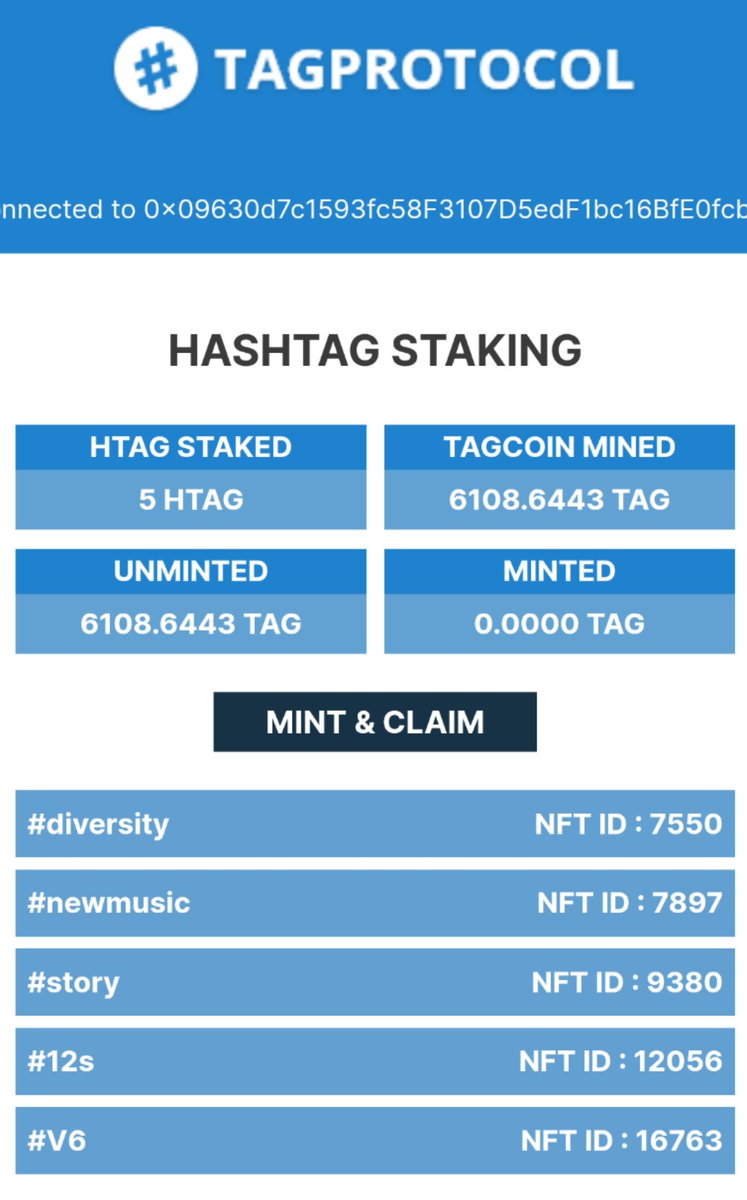 bedwinshots's tweet photo. Mining free money is a helluva thing.
@tagprotocol has been rising since October and I get 60-70 #tagcoin a day since I own these #NFTs.
Wanna hop on board?
https://t.co/NNv4bvpEyW #cryptocurrency #tagarmy #story https://t.co/KbLA9T7Nrt