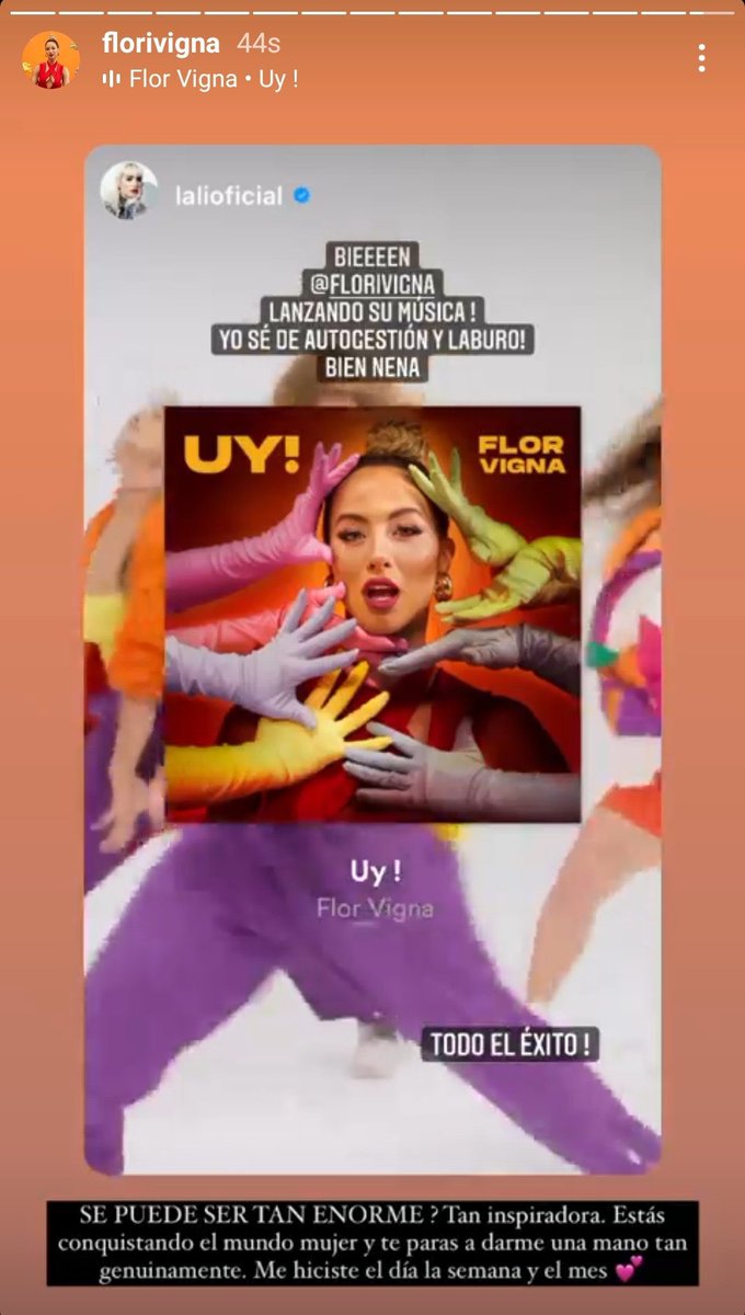 primadonna91_'s tweet photo. lali apoyando a flor vigna y ella lalera desde el principio AMAMOS https://t.co/IPaT3Mu9ag