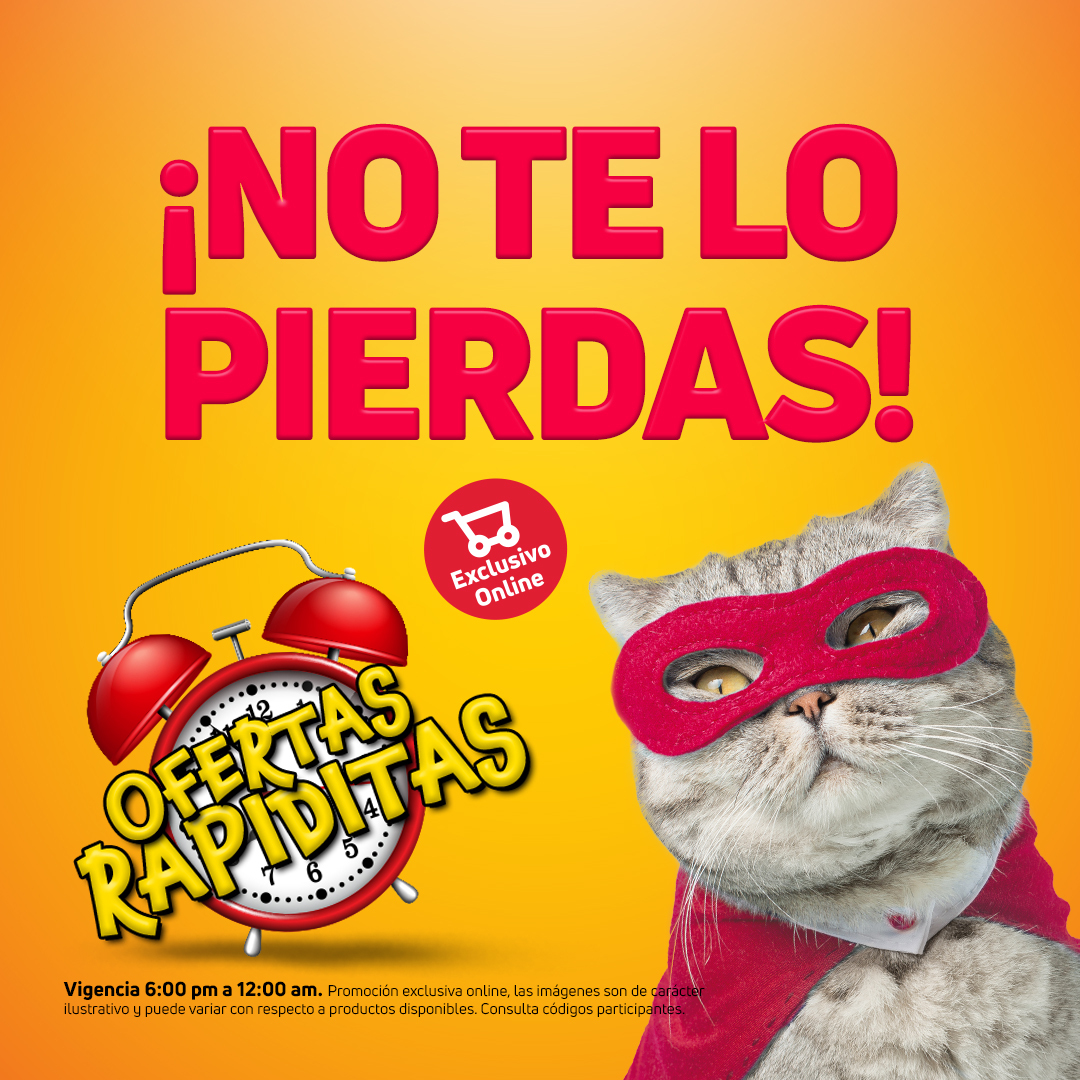 ¡Llegaron las OFERTAS RAPIDITAS! 🐾💨 ¡De 6:00 pm a 12:00 am todos los días! ¡¡Correeee que se acaban!! 📣