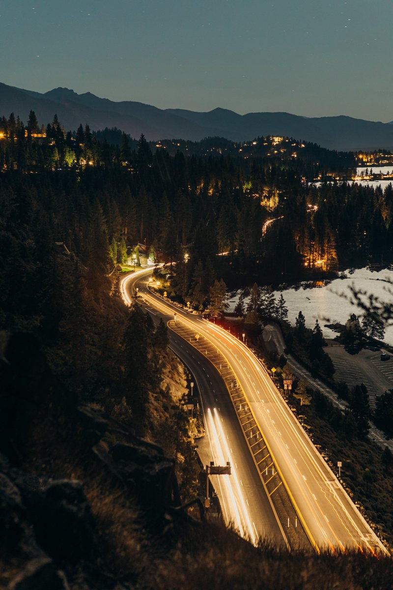 lake tahoe after sunset