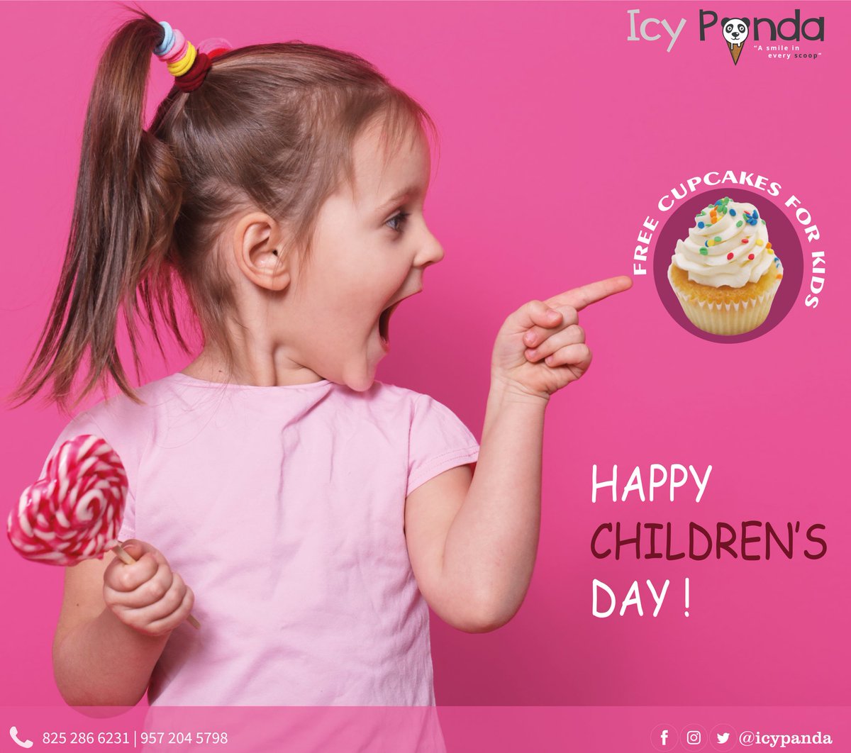 icypanda_in's tweet photo. Wanna be a child again ? I Wish💖

Lets Celebrate this #childrensday with #icypanda and get a Free Cupcakes for kids !

Kids don't forget to visit #icypanda on children's day! #spreadlove 

#happychildrensday #children #childrenday2021 #love #smile #offer #icypandapurnea #bihar https://t.co/UG7vcpTRvi