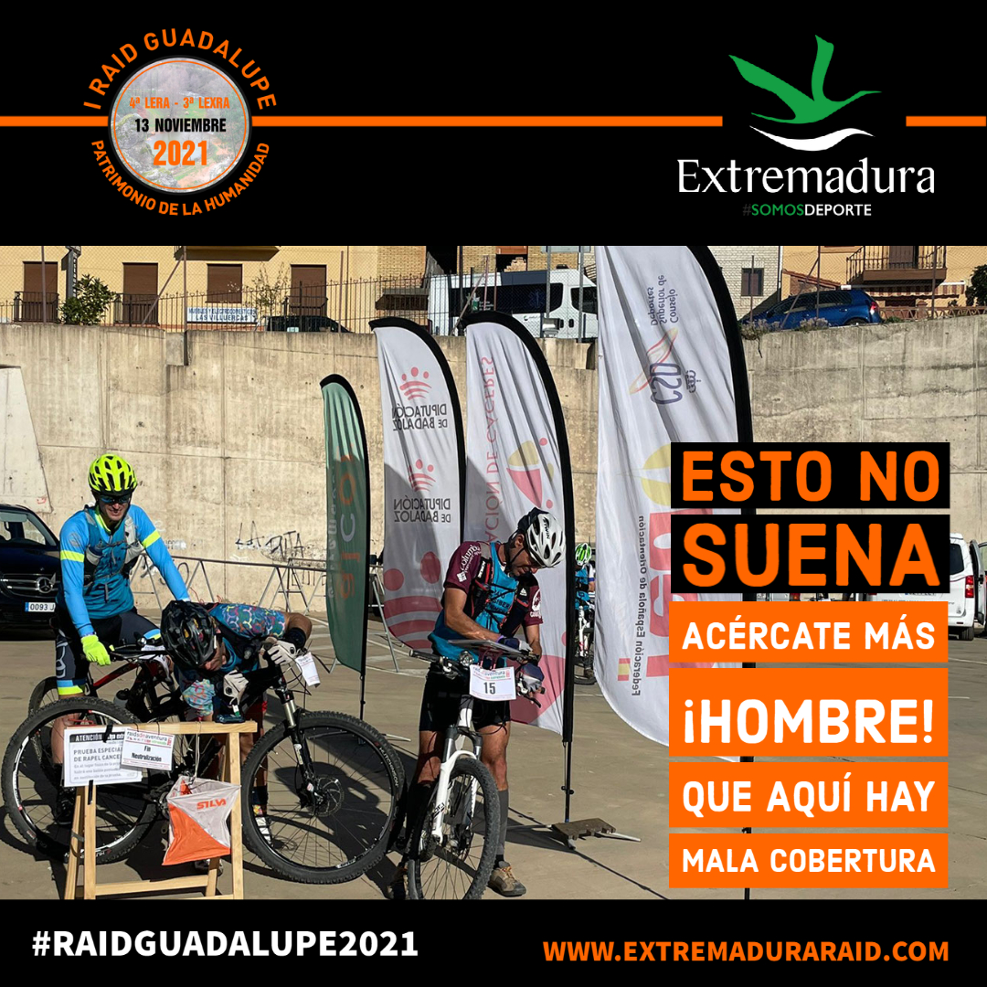 #RAIDGUADALUPE2021 #LERA #LEXRA 2021
A veces, no tener cobertura es bueno… Otras, seremos capaces de hacer cualquier cosa para que sumen los puntos. No nos asusta estar sin conexión ‼Nos gusta que conectes con #Extremadura #ExtremaduraesRaid
#Raid @DXTextremadura