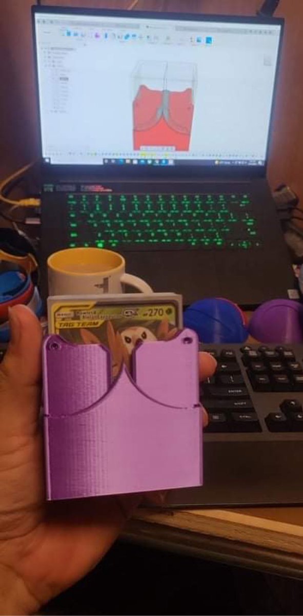 Jesse3d's tweet photo. Working on a new #deckbox has anyone picked up the new #FusionStrike set yet? #pokemon #magicthegathering #tcg #nerdy #gaming https://t.co/0fDTz066O5