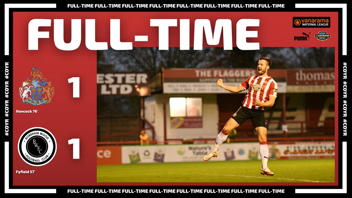 altrinchamfc's tweet photo. FT: Josh Hancock's late strike hands the Robins the very least that they deserved against the league leaders.

An impressive performance against a strong Boreham side, who took the lead through Jamal Fyfield.

MatchCentre ➡️ https://t.co/jt8OeDFeKe

#COYR 🔴⚪️ https://t.co/8MEyESlP27