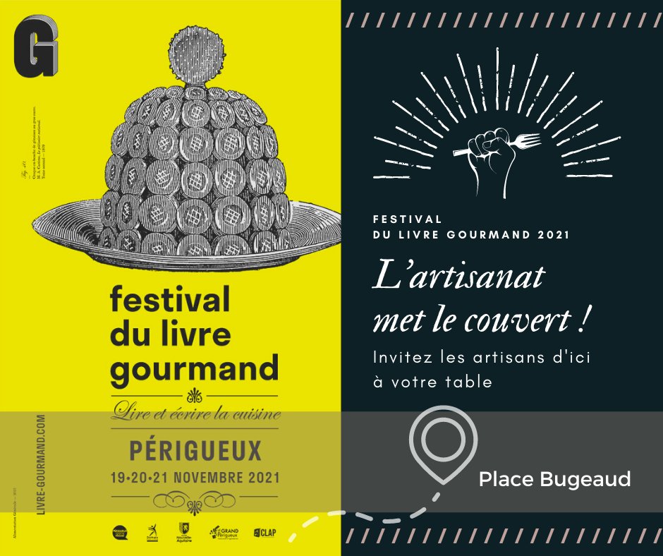 [ Festival du Livre Gourmand de #Périgueux 😋 ] L’#artisanat de #Dordogne met le couvert ! Les artisans  se proposent d’égayer les papilles et les tables des visiteurs durant ce festival gourmand. Retrouvez le menu des animations proposées 👇 artisanat24.com/lartisanat-met…