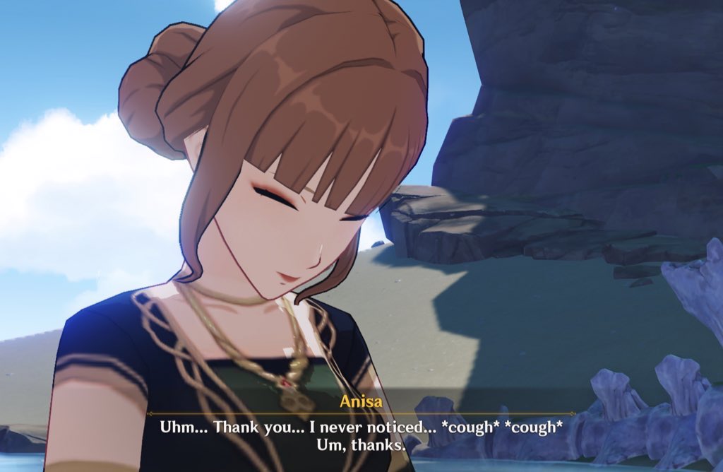 // Genshin Impact 

The any lesbian(s) otd are Anisa and Kumi ! npcs from Genshin Impact (heavily implied)