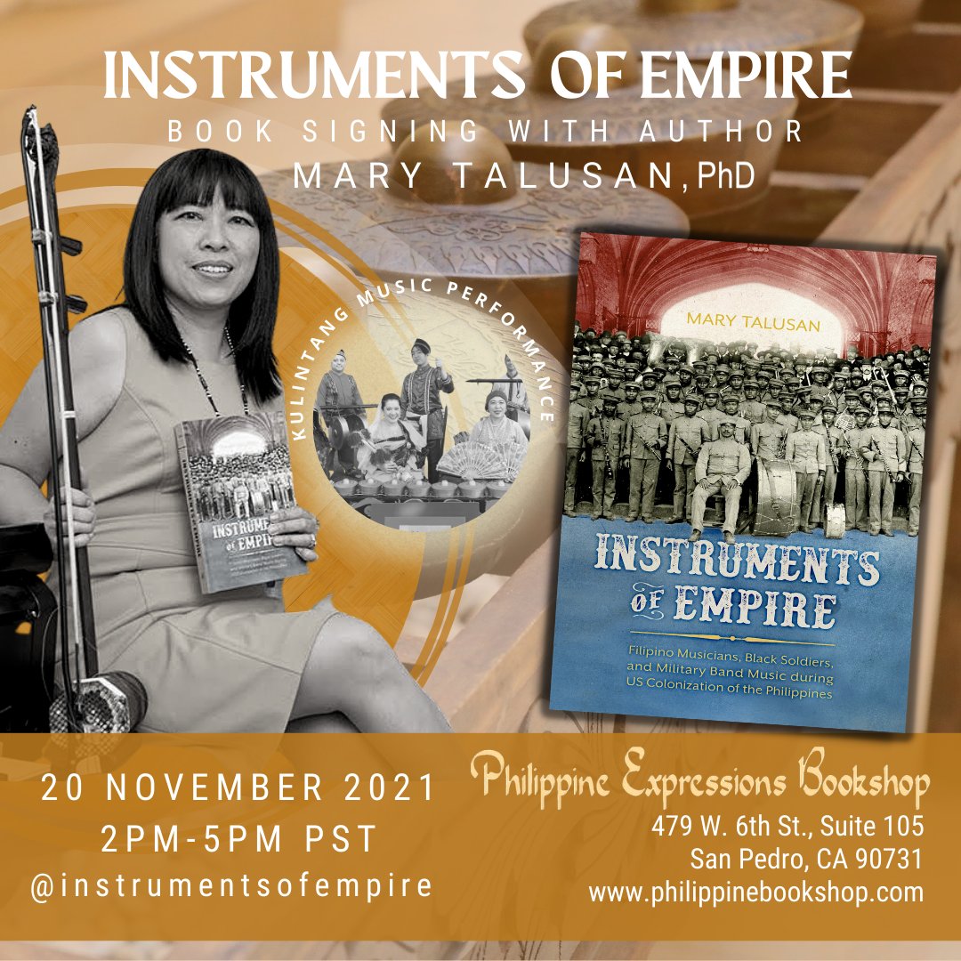 MaryTalusan's tweet photo. Mga kababayan! Join me for a book signing and kulintang performance at Philippine Expressions Bookshop! https://t.co/oLfIO0e4Co