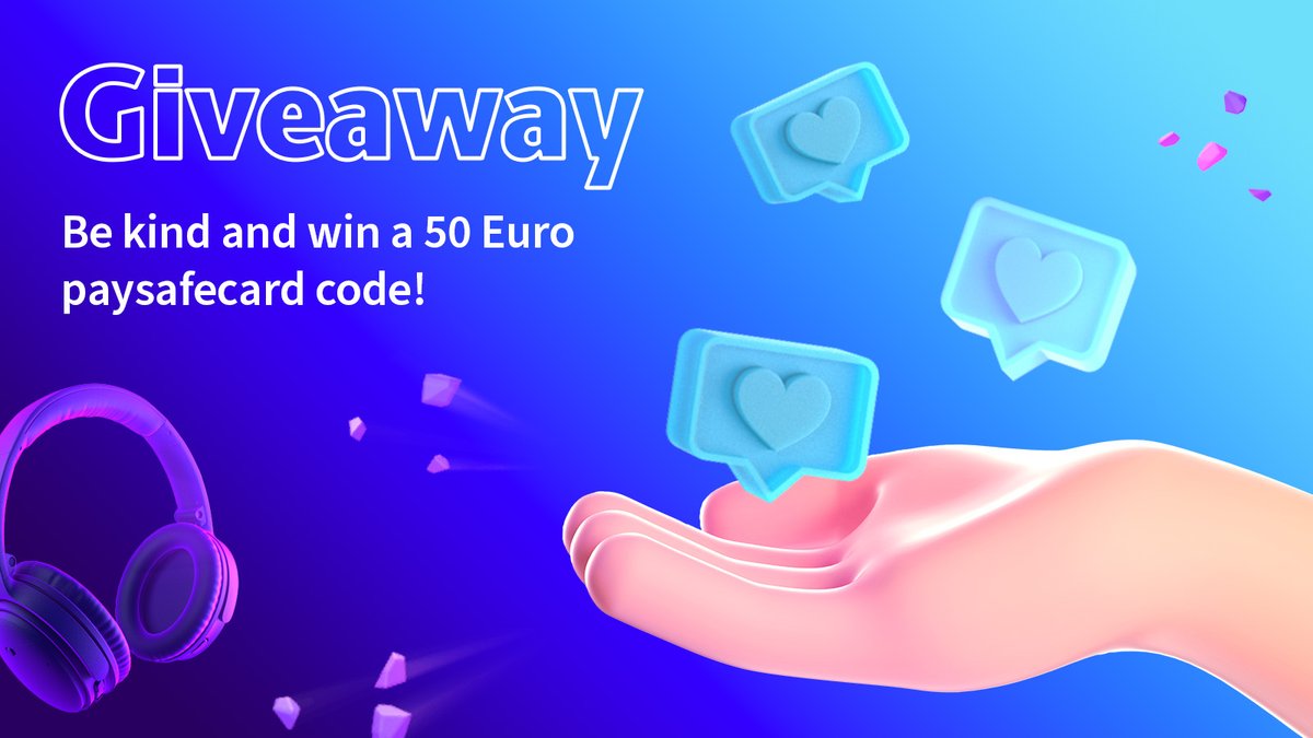 paysafecard's tweet photo. #GIVEAWAY At this years #WorldKindnessDay we celebrate being kind to each other! 💙 So we are being kind to our kindest followers.

BOTH you and your tagged person can win a 50 Euro paysafecard code! 💶

💞 Follow @paysafecard 
🔄 Retweet
💬 @ somebody in the replies

GL &amp; HF! 🔥 https://t.co/WgrZ4aVRIB
