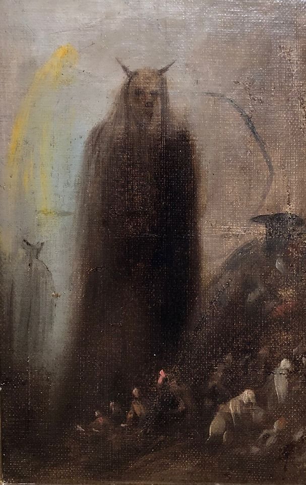 RT @folk_horror: 'Ghostly Vision', a painting by Francisco Goya that was only recently rediscovered https://t.co/jBXrhgyVnG