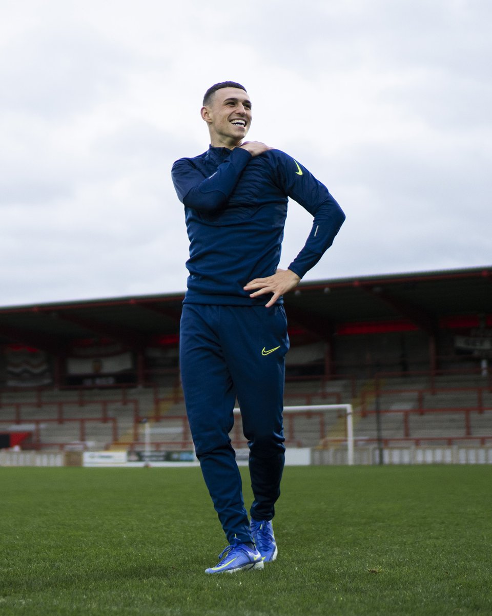 Guess who 🙈 Phil Foden owning the elements in the new Nike Winter