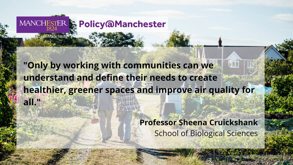 UoMPolicy's tweet photo. In our latest publication #BuildingUtopia, @sheencr argues that working with communities is key to tackling air pollution and building healthier, happier communities. @S4Bmanchester @DIIRM_UoM @LydiaBeckerIII @britsocimm
#WorldCitiesDay
Read more: https://t.co/YoRTIuUG5p https://t.co/xA8CJ2LZrV