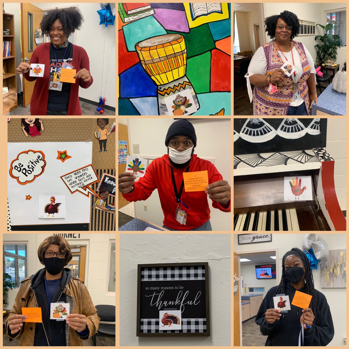 LREiServe's tweet photo. The Turkey Hunt was a blast! The turkeys were worth some cool prizes! #latearrival #earlydismissal #classcoverage #giftcard @brayelementary @ljvincen @cedarhillisd @MaryRobinson_07 https://t.co/0MlNSo2CIi