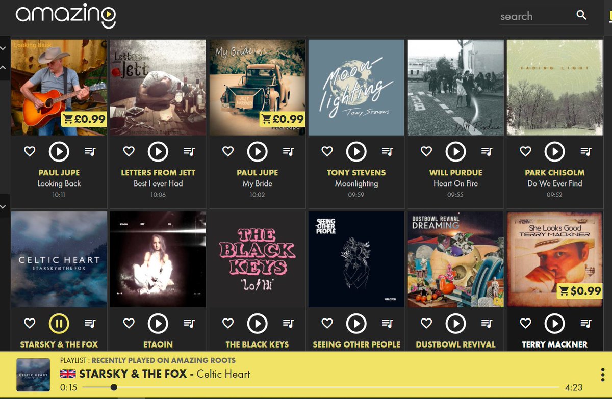 BeatFilterPR's tweet photo. Great to see @amazingradio quick to spot &amp; support new talent, with @starsky_thefox's debut 'Celtic Heart' (out 19/11) featured in this morning's #Roots stream in good company with @theblackkeys @dustbowlrevival @JupePaul &amp; fellow Scots @seeingothers ...

https://t.co/RjCxSXVMD1 https://t.co/wA3jvcYfeW