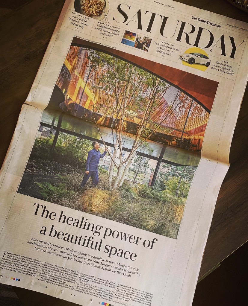 JonJarvis_1's tweet photo. Still making headlines 4 years on! A privilege to be part of this project. #drmm #alexderijke #maggiesoldham #thedailytelegraph #japanesegarden #fparkinson https://t.co/EYhOAMKZE7