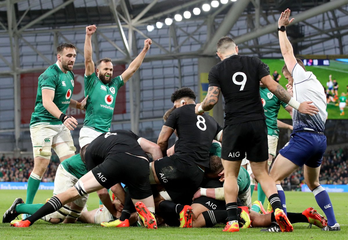 rugbyontnt's tweet photo. WHAT. A. GAME!

Ireland beat New Zealand 29-20 in an absolute thriller in Dublin ☘️

A sensational performance from Andy Farrell's side 👏 https://t.co/MzSAp8WQcG