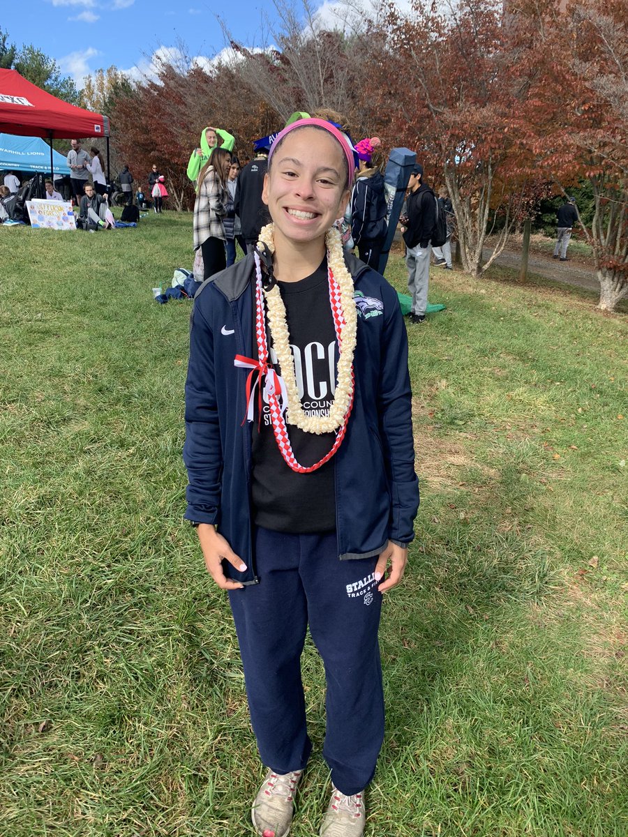Congrats to Avril for a big run at state today! Way to finish a great hs cross career!!