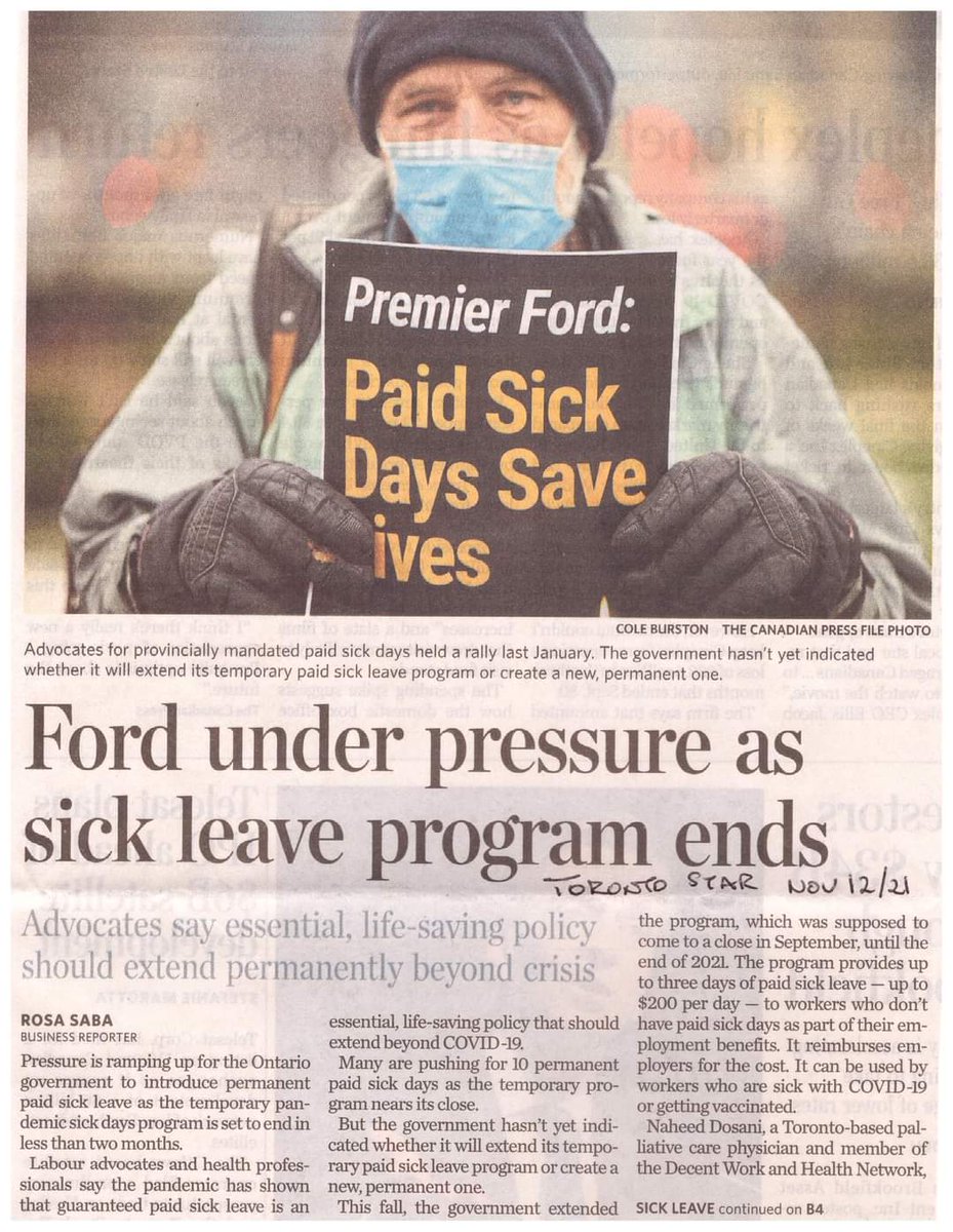 StrikeFord's tweet photo. #OntarioPaidSickDays
Are about to end. And we are now headed into the height of the fourth wave..or the
#FordWave if I might be so bold.
What is #OntarioWorkers to do.
#VoteFordOut2022 https://t.co/QQ0esEz7qg