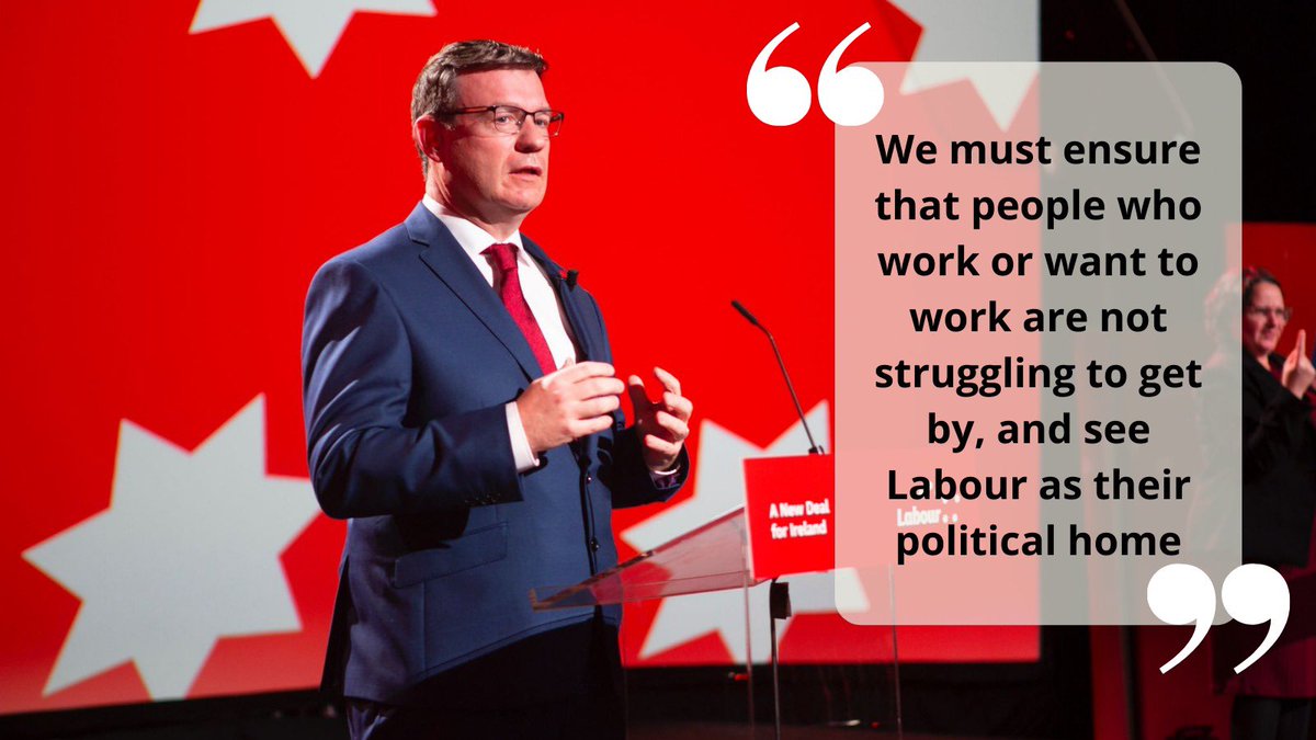 labour's tweet photo. “Working families should be able to afford a modest holiday, a pizza at the weekend and be able to change the car every few years.

Work must always pay.🌹” - @alankellylabour #LP21 https://t.co/Rw2EfNQk9R